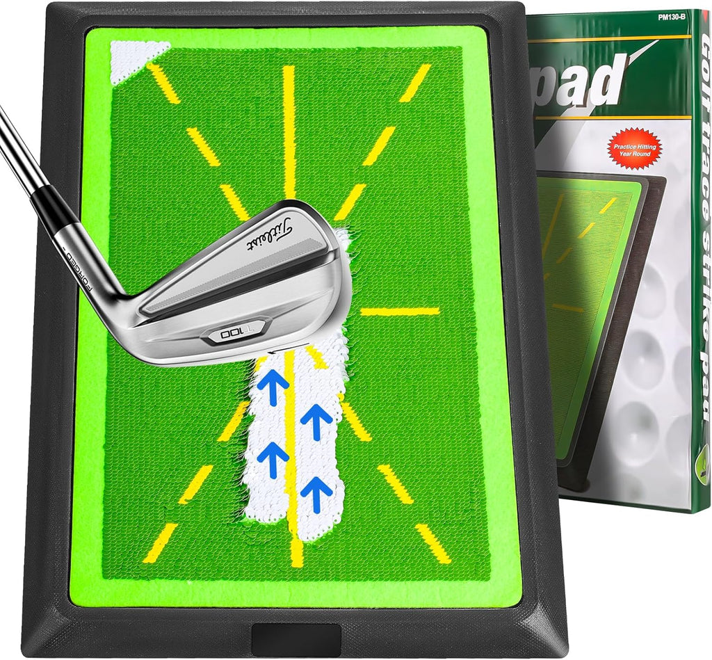 Professional Golf Swing Training Mat with Path Feedback for Indoor and Outdoor Use - Perfect for Beginners and All Skill Levels