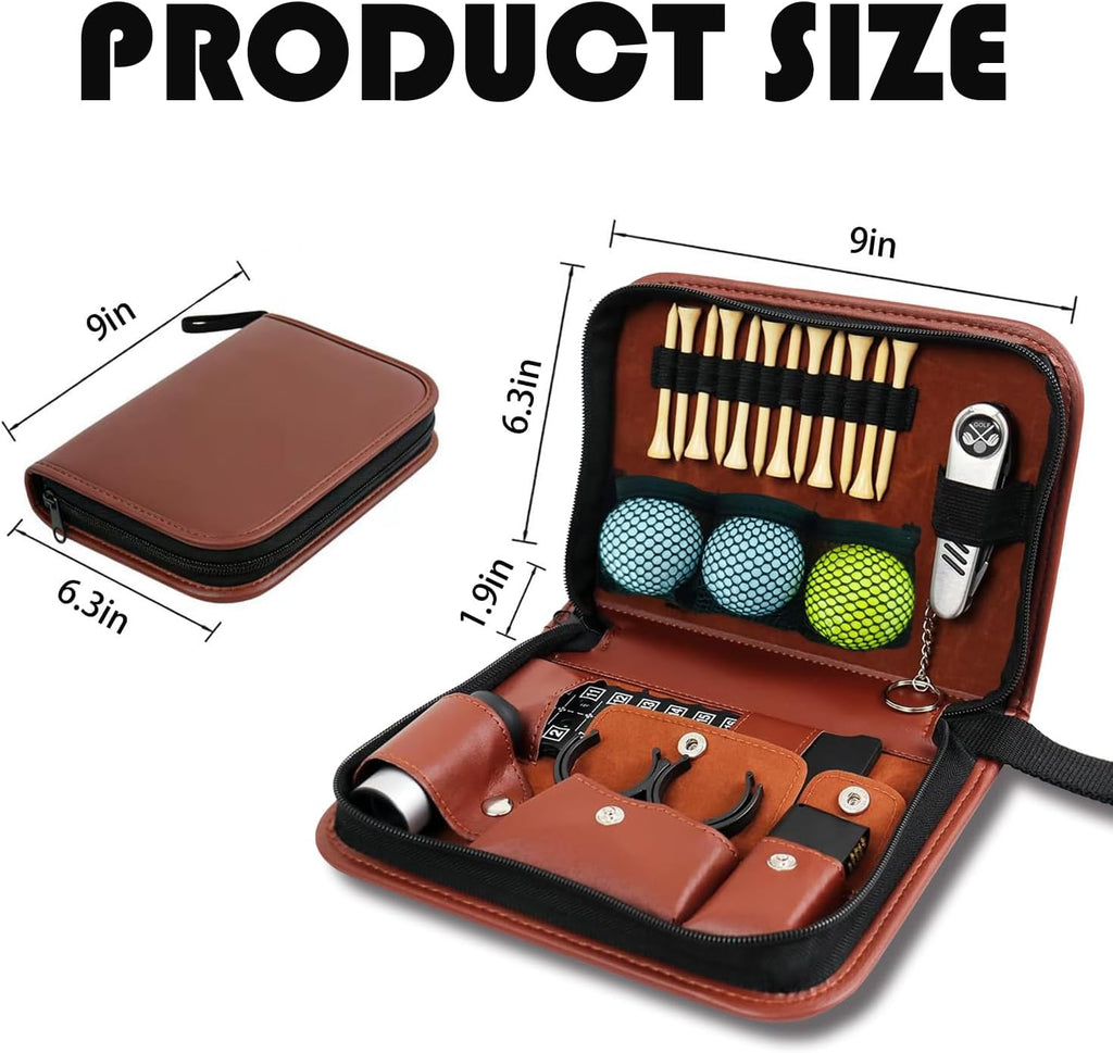 Men's Golf Accessories Kit: Comprehensive Gift Set with Rangefinder, Multi-Function Clubs, Golf Balls, Brushes, Scorekeeper, Shafts, Clips, and Gift Boxes