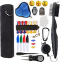 Comprehensive 29-in-1 Golf Essentials Kit - Includes Golf Towel, Club Brush, Gift Golf Balls, Line Stencils and Pens, Tees, Markers, and Divot Repair Tool - Premium Accessories for Golf Enthusiasts