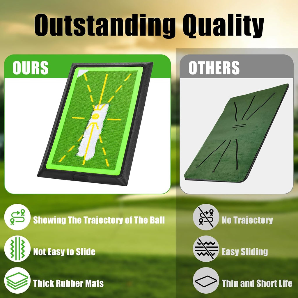Professional Golf Swing Training Mat with Path Feedback for Indoor and Outdoor Use - Perfect for Beginners and All Skill Levels