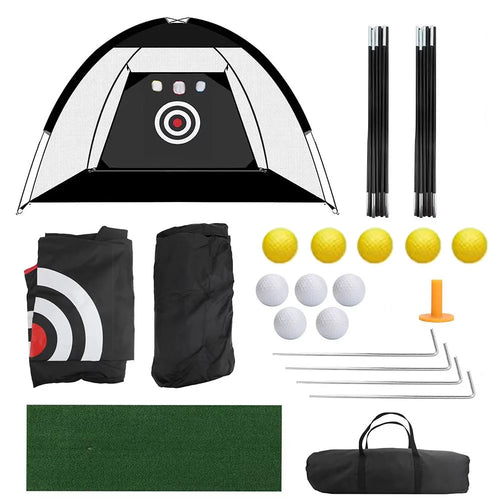 Collapsible Indoor and Outdoor Golf Chipping Net - Foldable Pitching Cages for Golf Practice and Training
