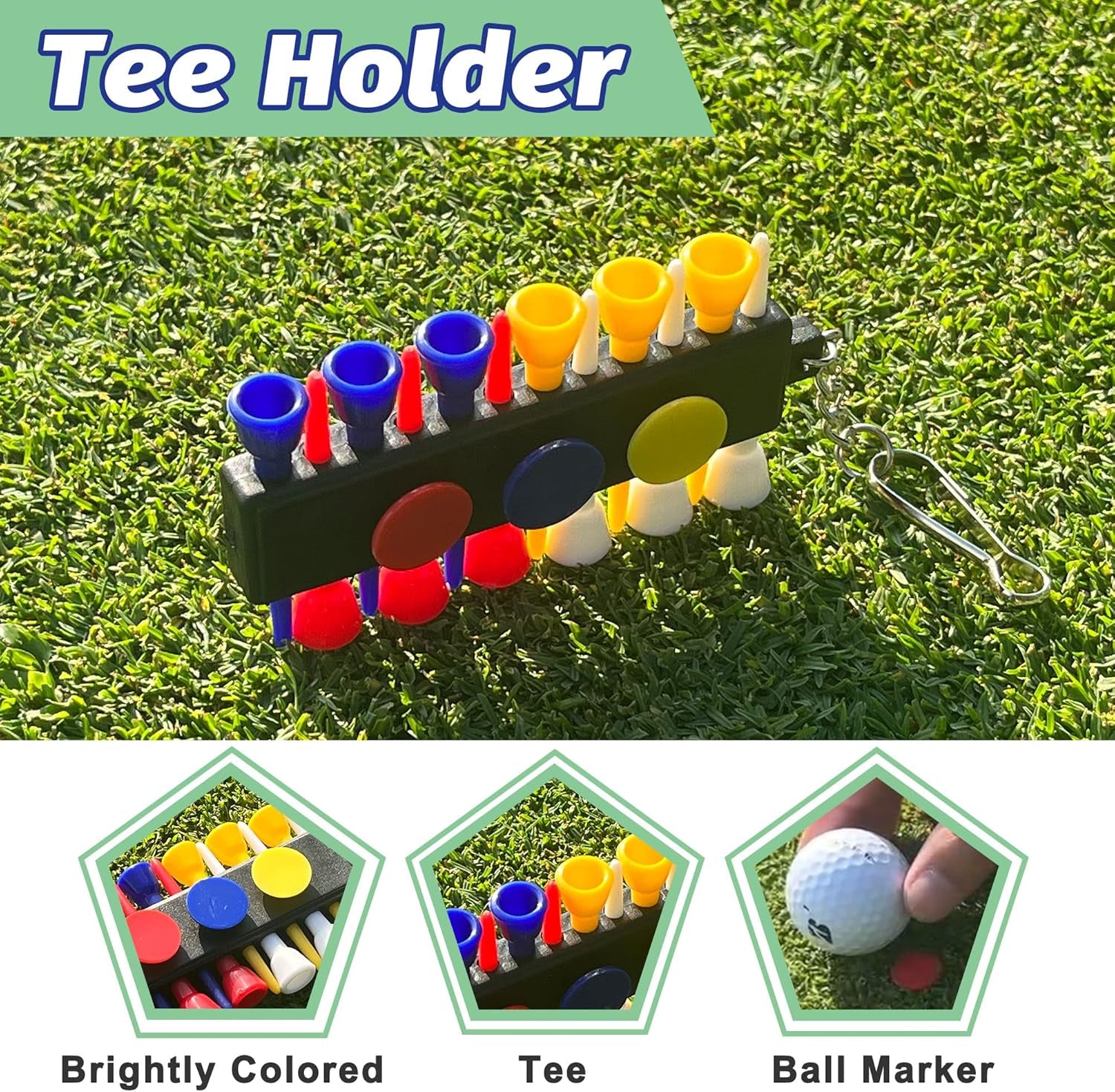 Comprehensive 29-in-1 Golf Essentials Kit - Includes Golf Towel, Club Brush, Gift Golf Balls, Line Stencils and Pens, Tees, Markers, and Divot Repair Tool - Premium Accessories for Golf Enthusiasts