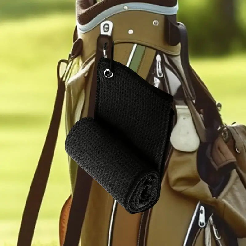 Microfiber Golf Towel - Soft, Absorbent Cleaning Rag with Clip for Golf Clubs and Accessories