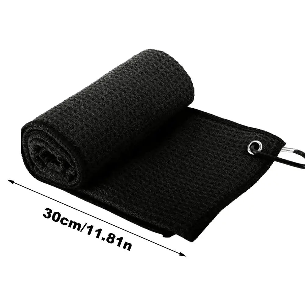 Microfiber Golf Towel - Soft, Absorbent Cleaning Rag with Clip for Golf Clubs and Accessories